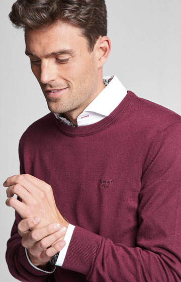 Pullover Bruce in Dunkelviolett