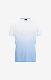 T-Shirt Anouk in Hellblau/Weiß