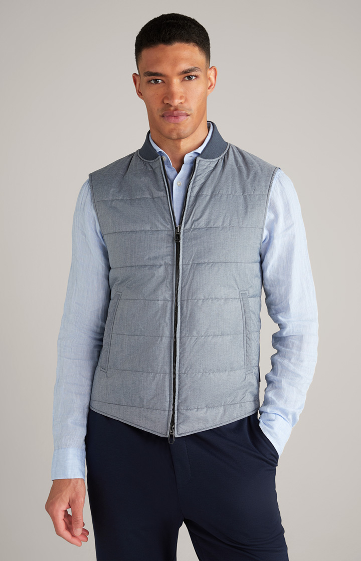 Wilmot Quilted Waistcoat in Blue