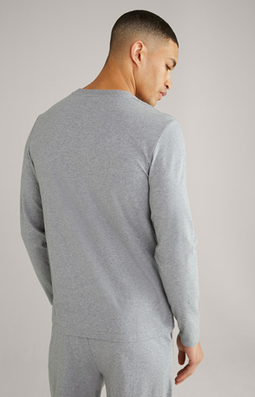 Long Sleeve Loungewear Top in Grey