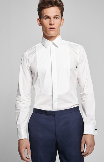 Evening-Hemd Paavlo - bügelleicht -  in Weiß