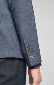 Sakko Heathrow in Mittelblau gemustert