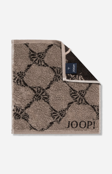 JOOP! CLASSIC CORNFLOWER Face Towel in Mocha, 30 x 30 cm