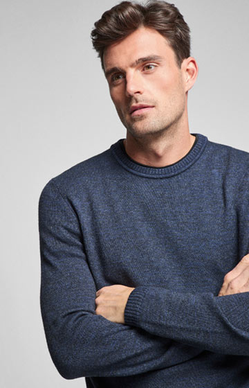 Pullover Harlow in Navy meliert