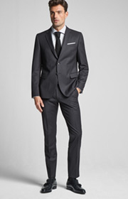 Anzug Herby-Blayr in Mittelgrau gemustert