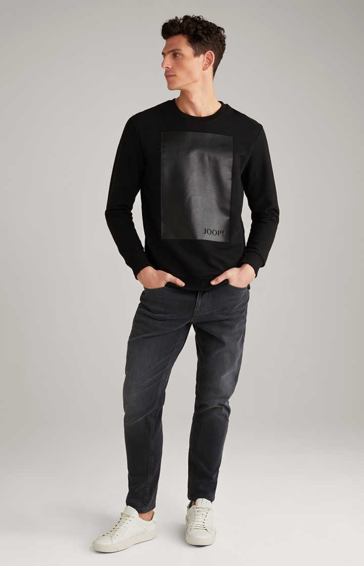Sweatshirt Sandor in Schwarz