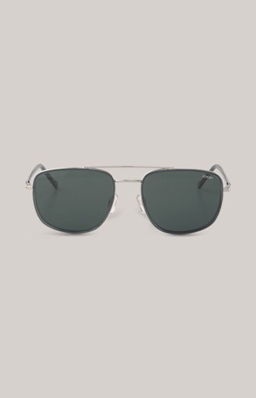 Sonnenbrille in Silber/Grau