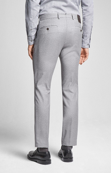 Hose Hank in Hellgrau meliert