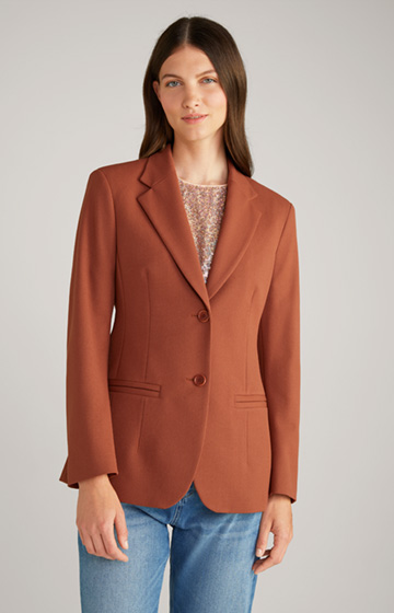 Blazer Jacket in Copper Brown