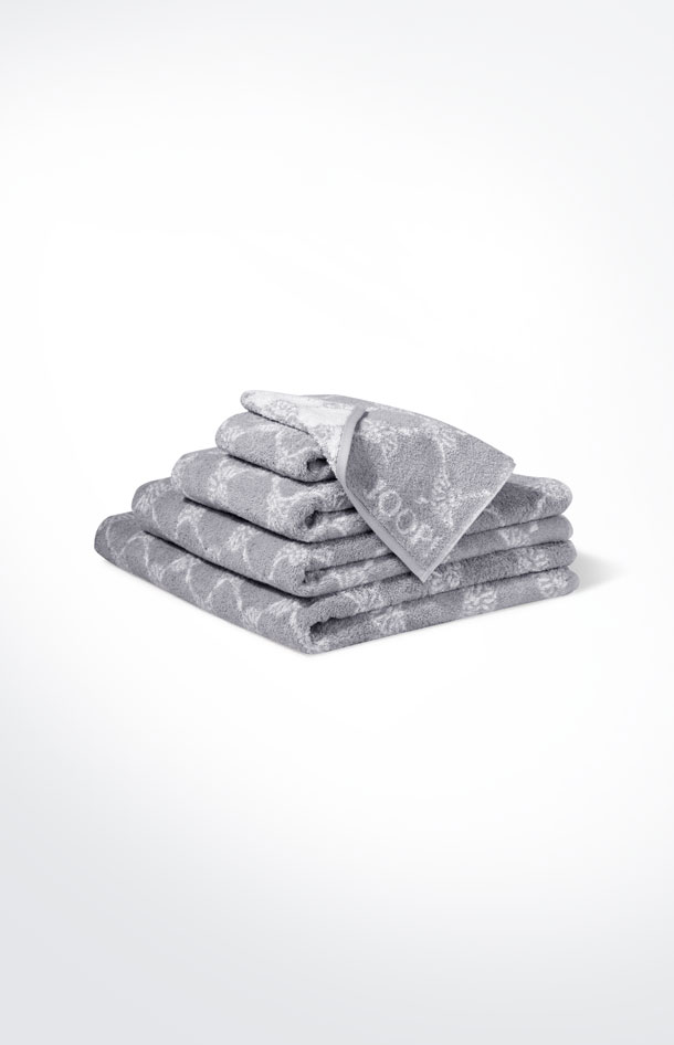 Seria ręczników Black/White Cornflower, srebrny