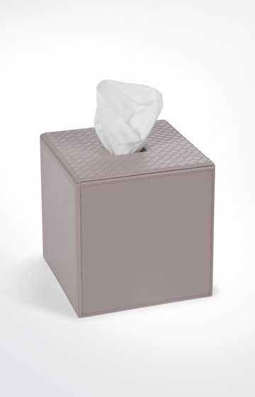 Kosmetiktuch-Spender Bathline, Grau-Rosé