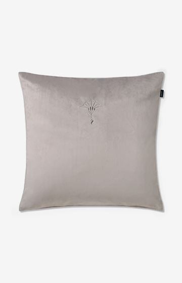 Cozy cushion cover, silver-grey