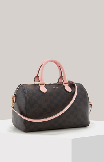 Piazza Edition Aurora handbag in dark brown/rosé