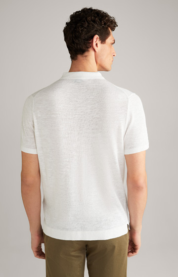 Koszulka polo Malios w kolorze złamanej bieli