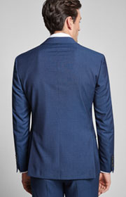 Baukasten-Sakko Herby in Dunkelblau gemustert