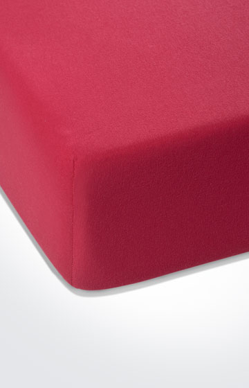 Spannbettlaken, Rubin-Rot