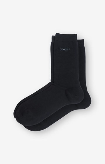 2-pack finest organic cotton socks in Black