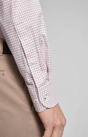 Hemd Mika in Bordeaux/Weiß kariert