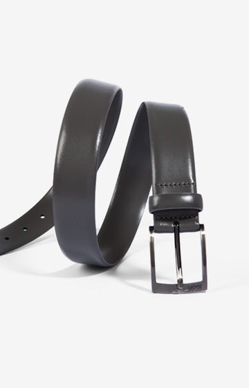 Klassischer Ledergürtel in Dunkelgrau