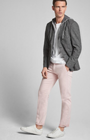 Strick-Hoodie Libo in Grau meliert 