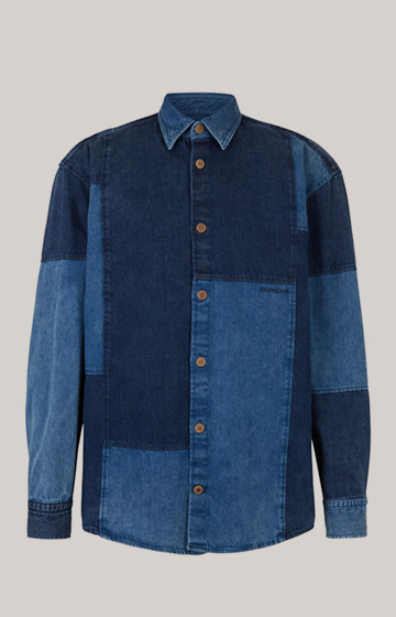 Bawełniana koszula jeansowa Hermen w kolorze niebieskim 
