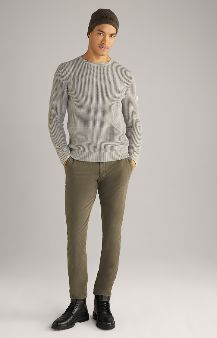 Hadriano Knitted Jumper in Grey