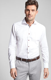 Hemd Panko - bügelleicht - in Weiß