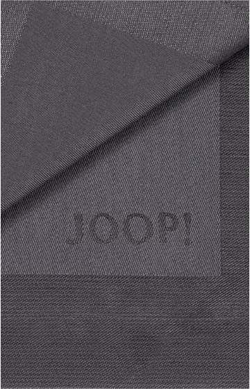 Serviette JOOP! Signature - 2er Set in Graphit, 50 x 50 cm
