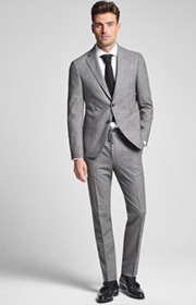 Anzug Hustle-Bax in Anthrazit meliert