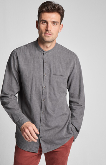 Flanell-Hemd Habakuk in Anthrazit