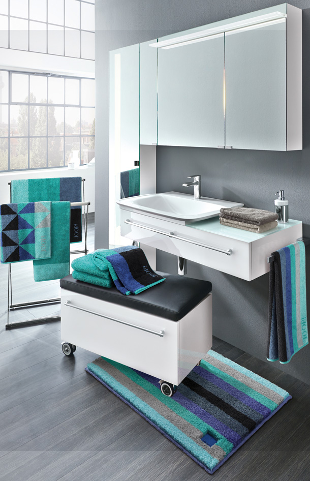 Frottierserie Graphic Stripes, Türkis