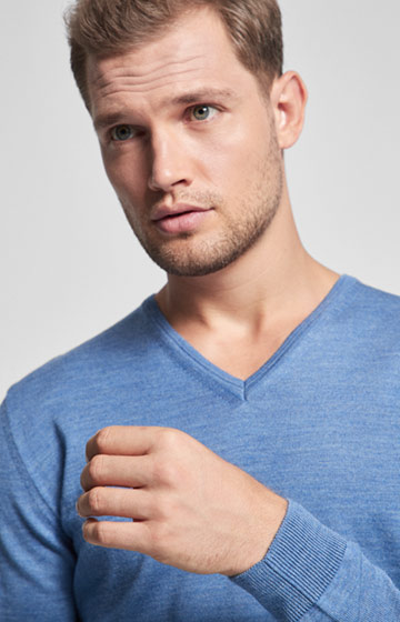 Pullover Damien in Hellblau