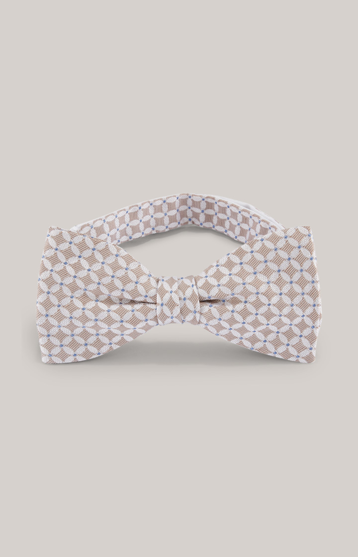 Bow tie in beige/white/blue
