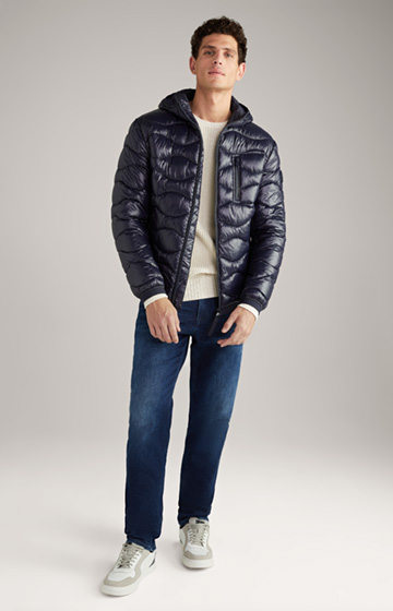 Abano Quilted Jacket in Dark Blue