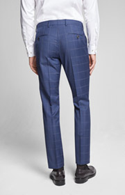 Baukasten-Hose Brad in Blau gemustert