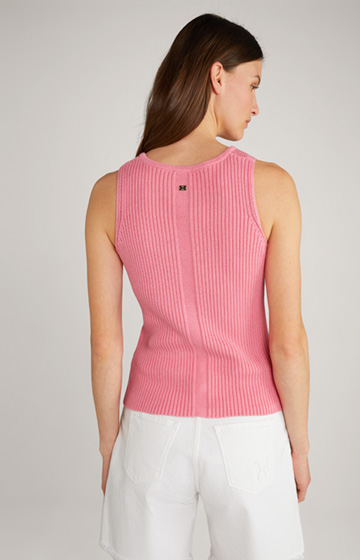 Cotton Knit Top in Pink