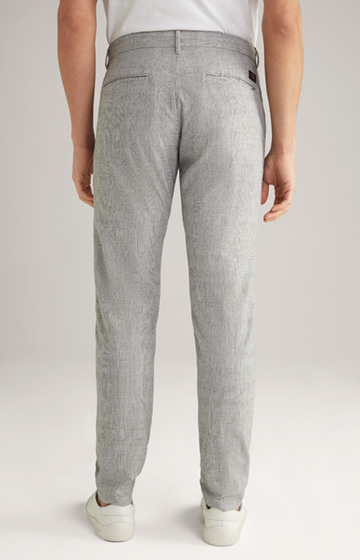 Maxton checked pants in gray/off-white