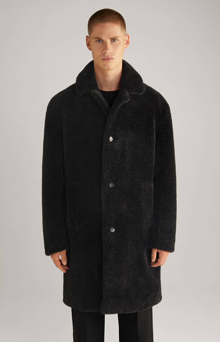 Unisex Teddy Fur Coat in Black