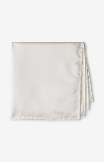 Seiden-Einstecktuch in Weiß