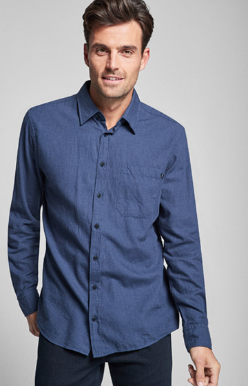 Hemd Hanson in Dunkelblau