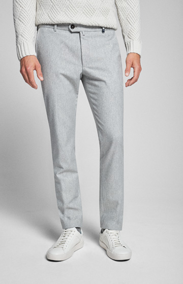 Hose Hank in Hellgrau meliert