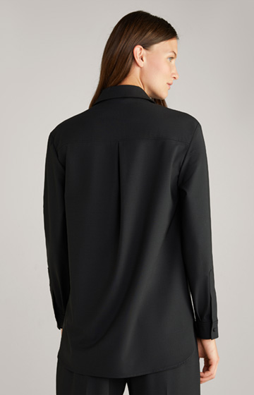 Shirt-style Blouse in Black