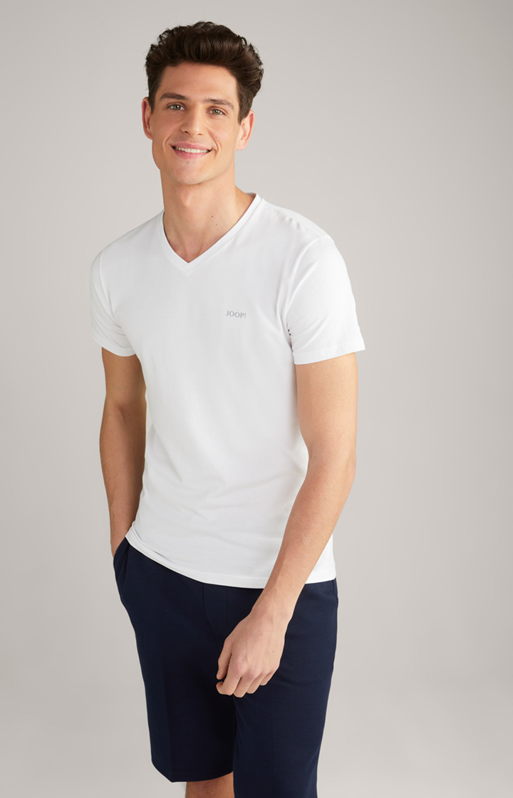 2-Pack of Fine Stretch Cotton T-Shirts in White