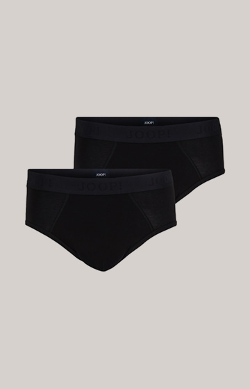 2-Pack of Modal Cotton Stretch Briefs in Black