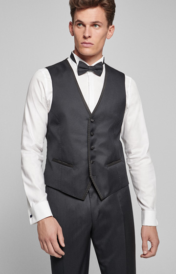 Smoking-Weste Webb in Schwarz