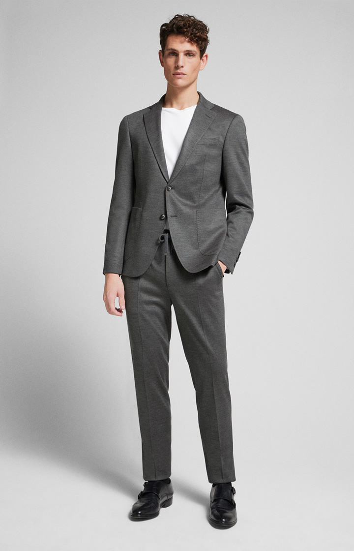 Hustle-Bax Modular Suit in Grey Melange