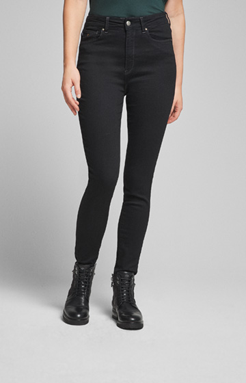 Highwaist Skinny Jeans Siena in Schwarz