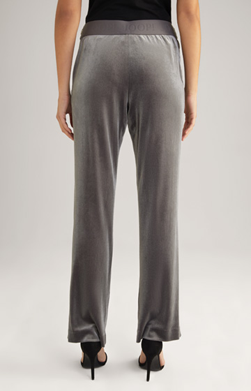 Velvet Trousers in Grey