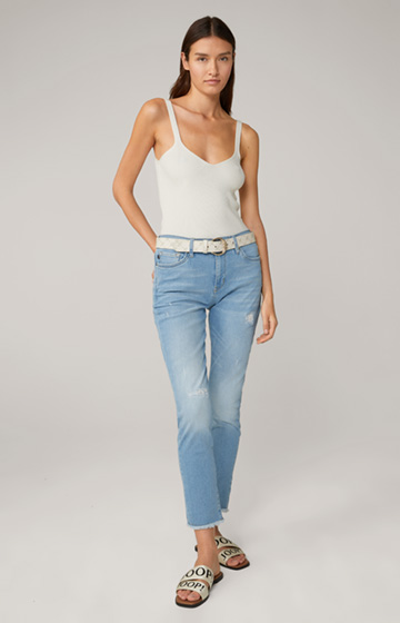 Skinny-Jeans in Light Blue Washed