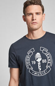 T-Shirt Adreon in Dunkelblau